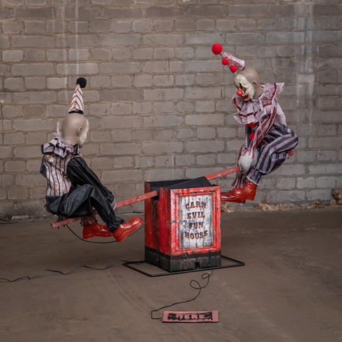 91cm see saw clowns animated - see,