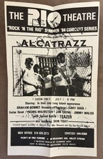 Alcatrazz Signed 1984 Flyer