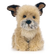 Border Terrier Dog Plush Soft Toy by Living Nature Cuddly Puppy Animal Gift