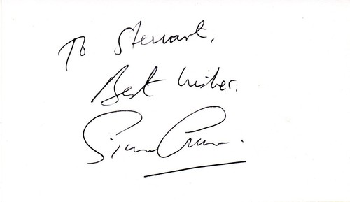 Simon groom autograph blue - groom,