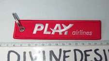 Play Airline Keyring Air Airways Brand New Iceland remove Before Flight Style