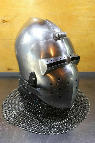 Chain mail helmet sca - mail,