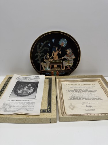 Tutankhamun collectors plate - tutankhamun,