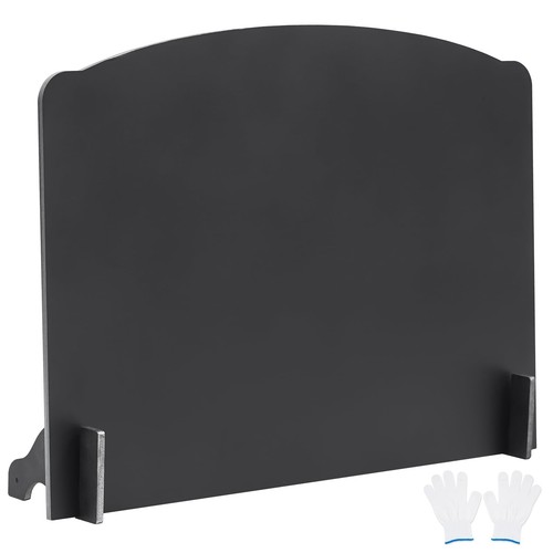 Iron fireback with - fireback, feet