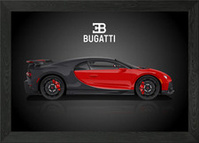 Bugatti Chiron Framed Wall Art