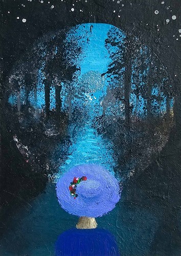 Original mini acrylgemälde - original, mini-acrylgemälde