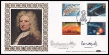 Astronomer PATRICK MOORE Signed 1986 GB Halley's Comet Benham BLCS10b FDC