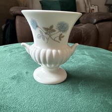 Wedgewood white bone china small posy urn.