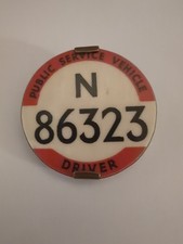 Vintage London Bus Driver Badge London Metropolitan PSV Badge N86323