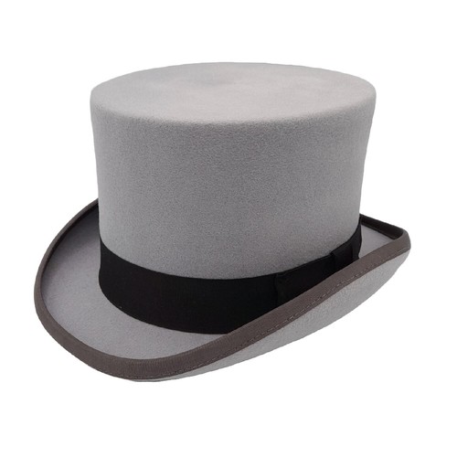 Grey wool felt top - grey,