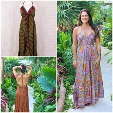 Backless Dress indian Silk