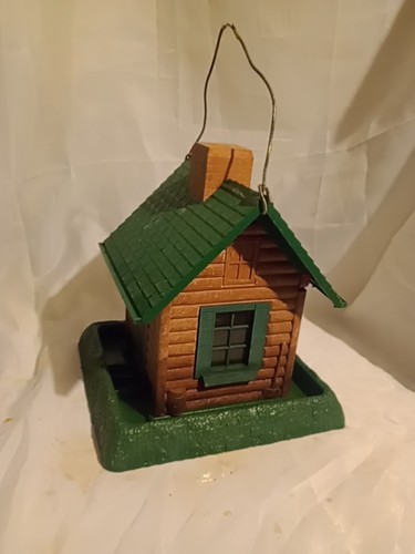 Log cabin birdhouse - log,