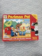 Vintage 1990 Postman Pat Jigsaw Puzzle 26 Pieces Complete In Original Box Rare