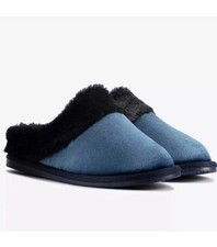 Clarks Bundle Soft Ladies Navy Textile Slippers UK Size 6 D EUR 39.5