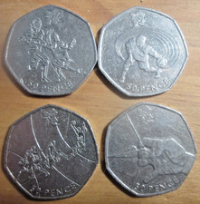 4 X 50p Coins 2012 Olympic