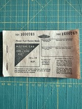 WW2 Motor Fuel Ration Book NH1600748 • Petrol Coupons N3 N4 L2 • Partial Book
