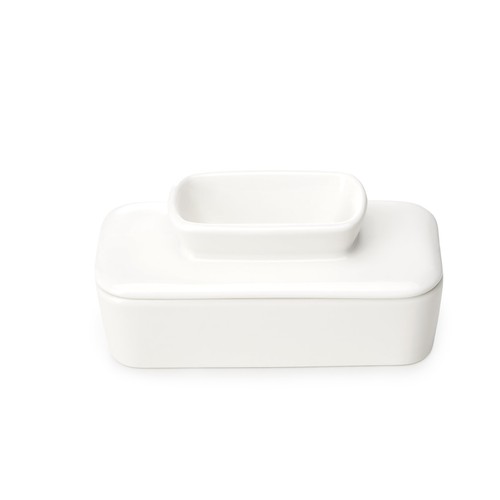Butter dish with - lid, for