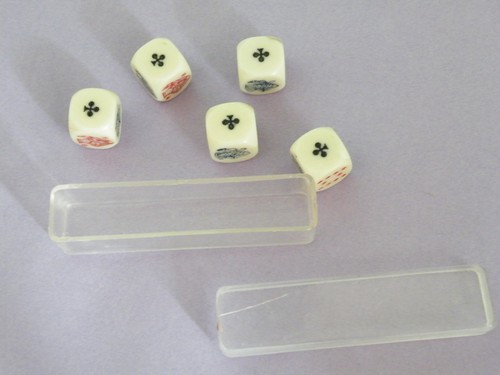 Vintage poker dice set - vintage, 50