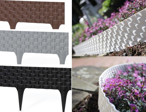 Garden lawn edging wall - garden,