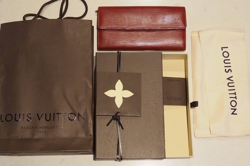 Louis vuitton purse red epi - purse,