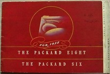 PACKARD EIGHT & SIX USA Car Sales Brochure 1938 Touring Saloon BUSINESS COUPE