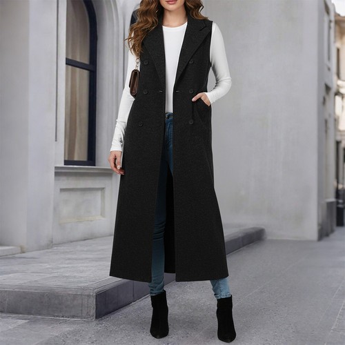 Women trench coat maxi - trench, long