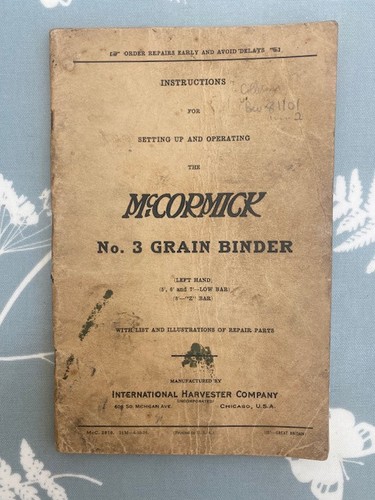 Cormick agricultural binder - mc,