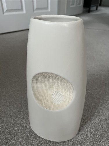 Ceramic cream colour vase 32cm - ceramic,