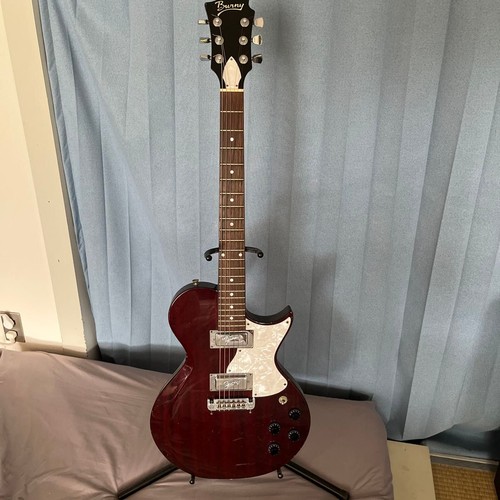 Burny electric guitar red les - electric,