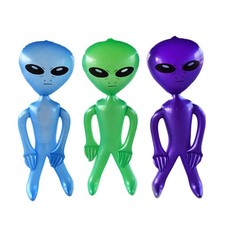Inflatable Blow up Green Alien Space UFO Galaxy Martian Sci-Fi Fancy Dress 