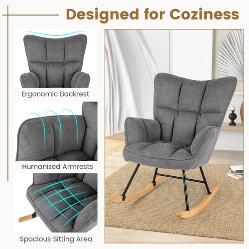Chair upholstered glider - upholstered,