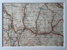 Rawtenstall, Haslingden, Bacup 1933 Ordnance Survey Mounted Map FREE POSTAGE
