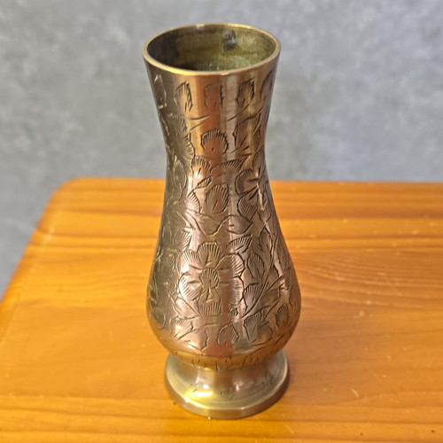 Vintage brass bud vase - vintage,