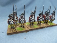 9 Very Well Painted 28mm AWI British Infantry In Slouch Hats