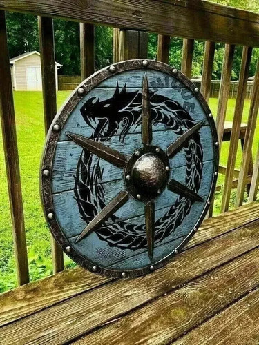 Shield viking wooden - viking,