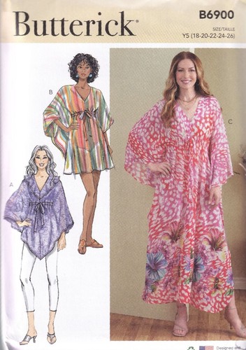 Butterick b6900 caftan sewing - butterick,