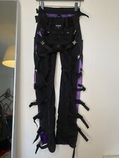 Jed Phoenix London Pinstripe fetish punk bondage strap pants 