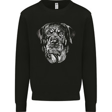 A Monochrome Rottweiler Dog
