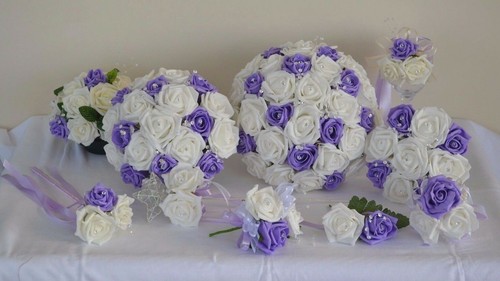Lilac lavender ivory wedding - lilac,