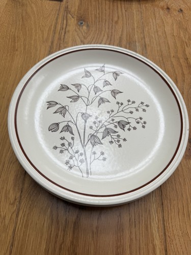 Vintage biltons brown flowers - brown,