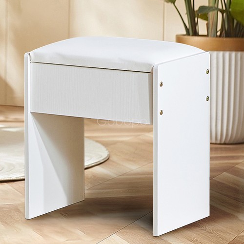 Padded dressing table stool - padded,