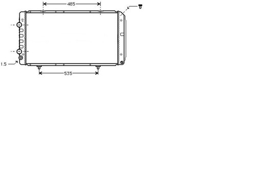 Fiat ducato mini bus radiator - fiat,