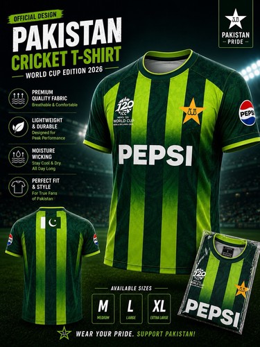 Pakistan cricket shirt - pakistan, t-shirt