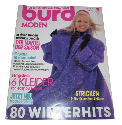 Burda moden 1990 vintage - burda,