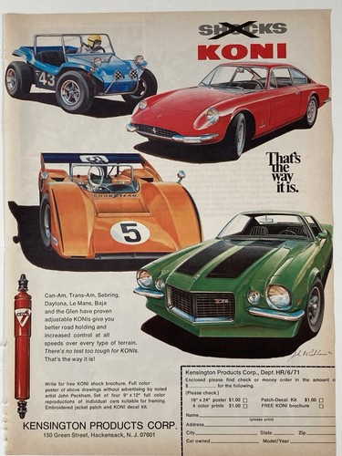1971 koni shocks print - shocks,