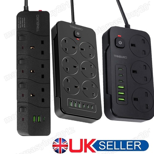 6gang way usb uk mains - 2-5m,