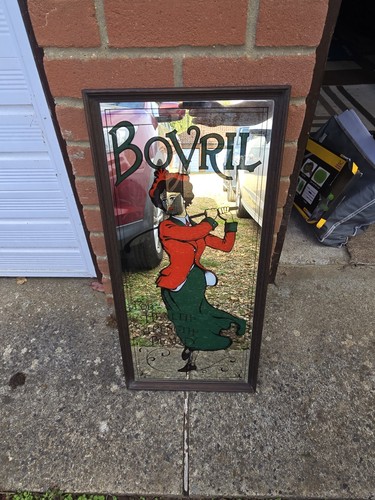 Vintage bovril mirror - bovril,