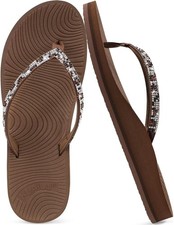 KuaiLu Women's Rhinestone Flip