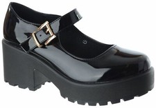 Ladies Womens Mid High Block