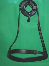 Cob Cavesson Wide Noseband Black Leather Hunter Native Breeds Shire Friesian